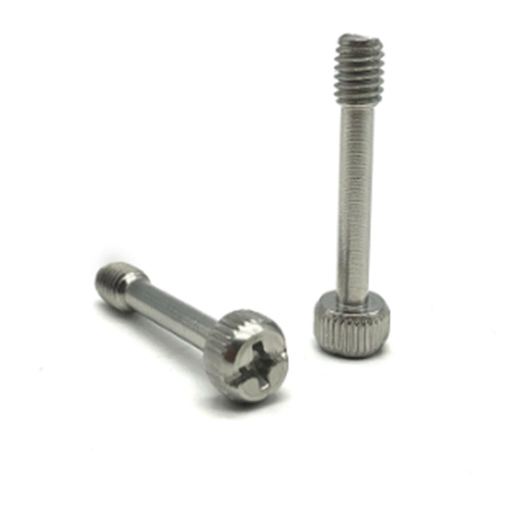 1/4” ceann knurled díreach leath-snáithe scriú ordóg