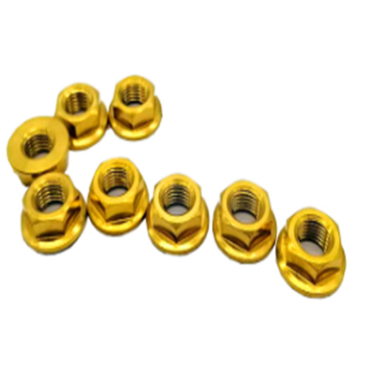 Tíotáiniam Flanged Cnó mórdhíola M3 M4 M5 M6 M8 M10 M12