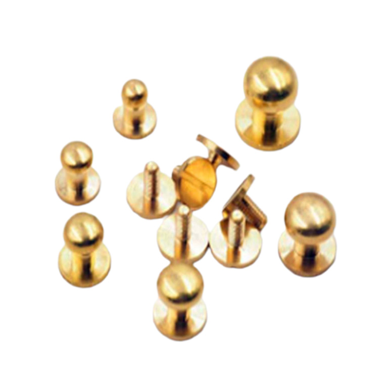 4mm-10mm scriúire Práis Soladach Sam Brown Graí Button Le haghaidh leathair