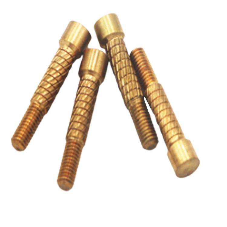 Meaisín CNC ag casadh Scriúnna Ordóg Anodized Knurled
