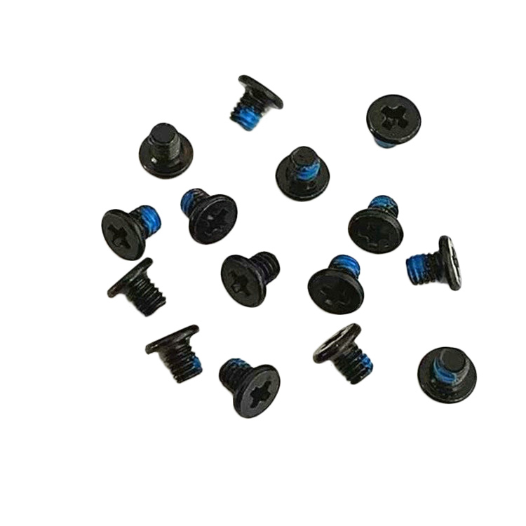 M2X3mm dubh trasscríofa ceann cothrom mór le haghaidh Diosca Crua ríomhaire glúine