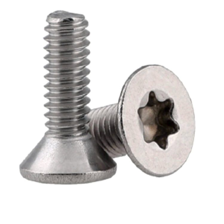 Dubh DIN7991 Countersunk Ceann Torx Micrimhilseogra Scriú Beag