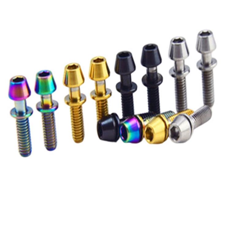 Scriú Ceann téipithe Allex Heics Tíotáiniam M5x16mm le Washer