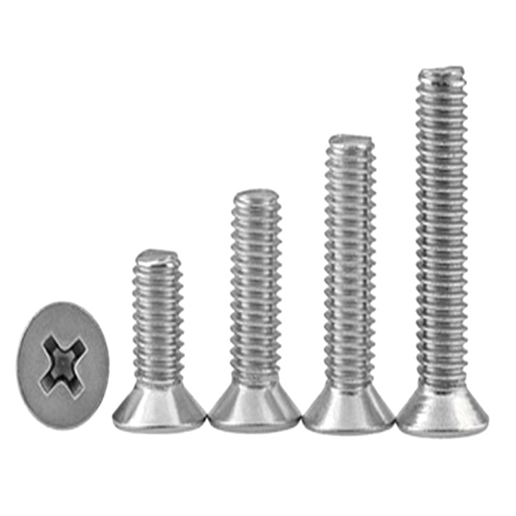 Cruach dhosmálta 304 scriú tras-inneall ceann countersunk