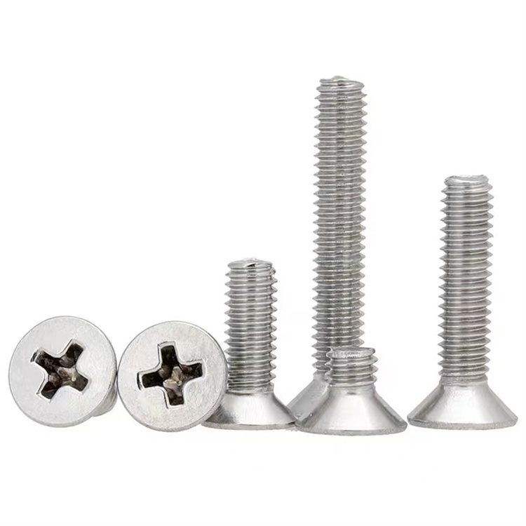DIN965 nicil-plátáilte m2 scriú meaisín countersunk miotail