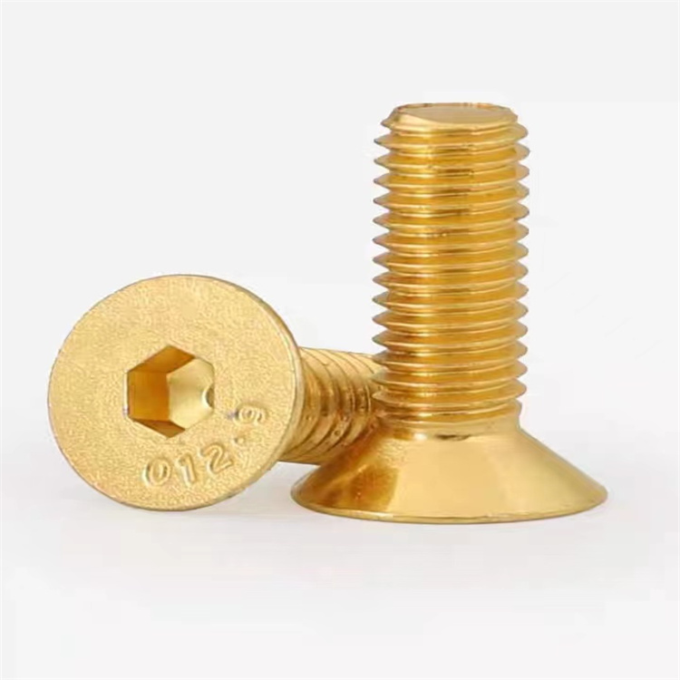 Snáithe meaisín díola te m3 ór scriú countersunk tíotáiniam