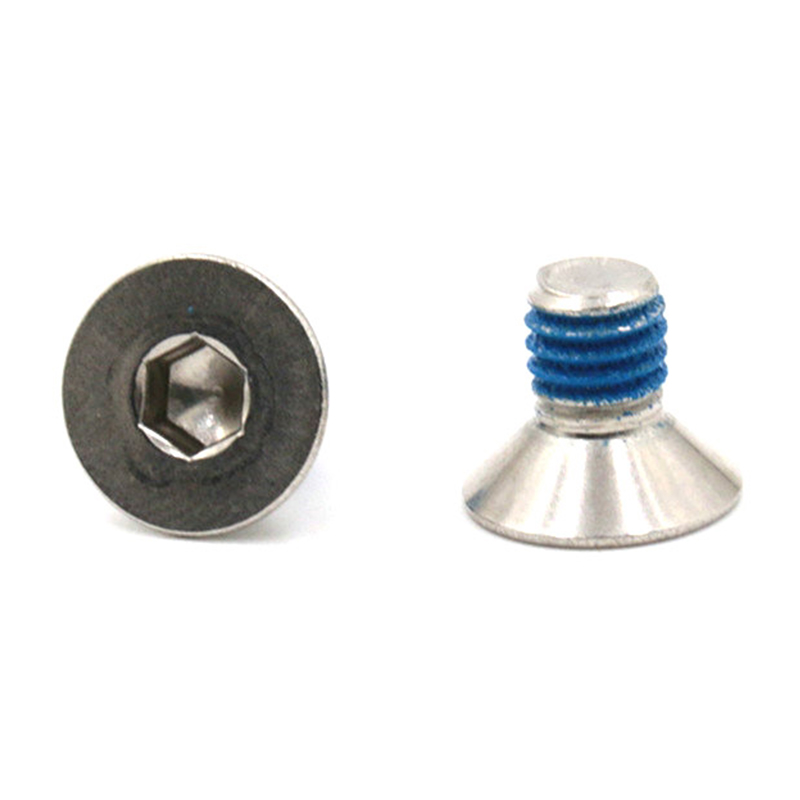 Scriúnna mion soicéad ceann countersunk díol te le paiste níolón Scriúnna mion soicéad ceann countersunk díol te le paiste níolón