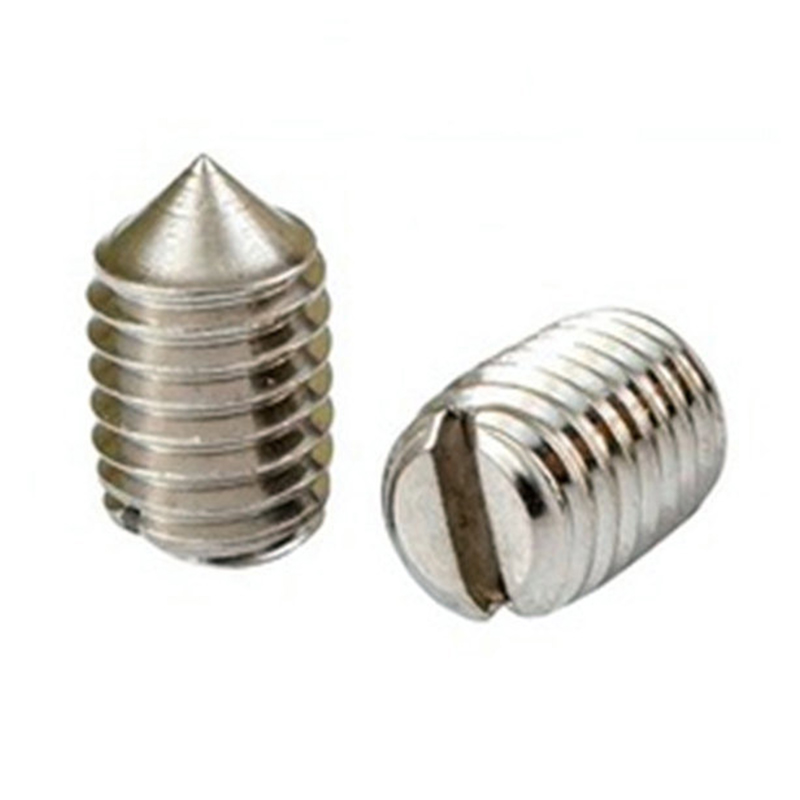 Scriú socraithe soicéad knurled cruach dhosmálta DIN 916K le pointe cupán Scriú socraithe soicéad knurled cruach dhosmálta DIN 916K le pointe cupán