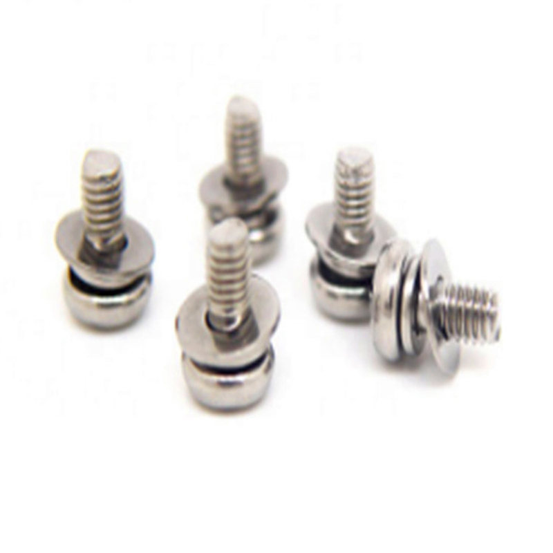 M3x6mm Passivation Pan Ceann Croise Scoilt Sreangán Socraithe Washer Set M3x6mm Passivation Pan Ceann Croise Scoilt Sreangán Socraithe Washer Set