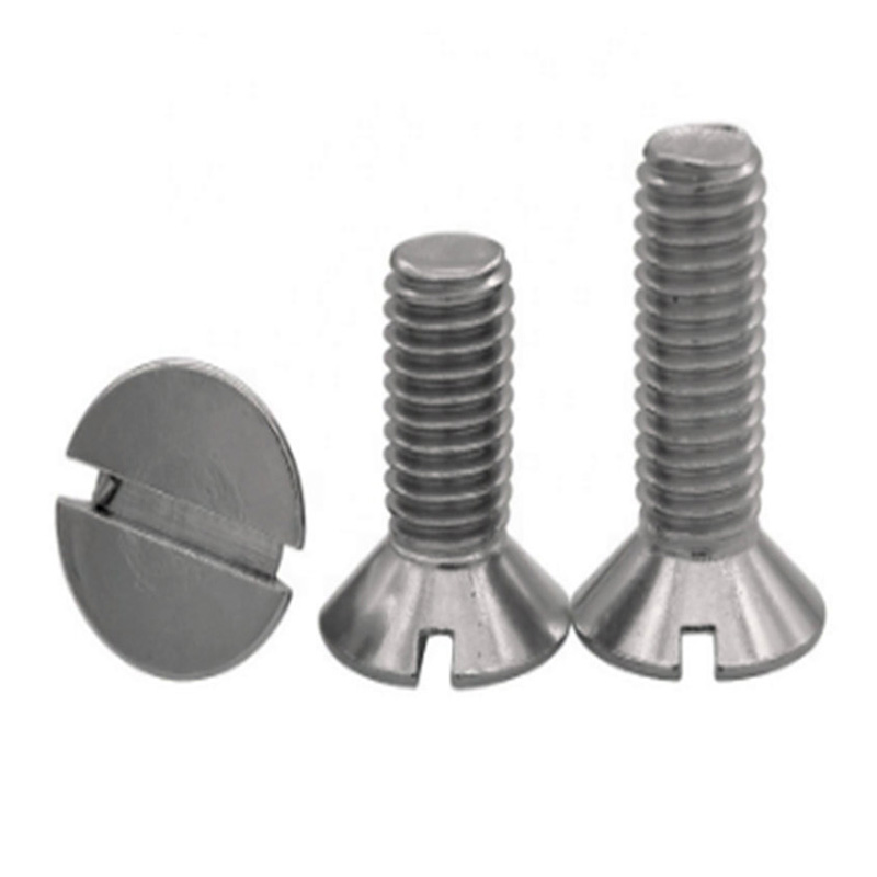 Din963 m3 Cruach dhosmálta Ceann Countersunk Scriú Meaisín Slotted