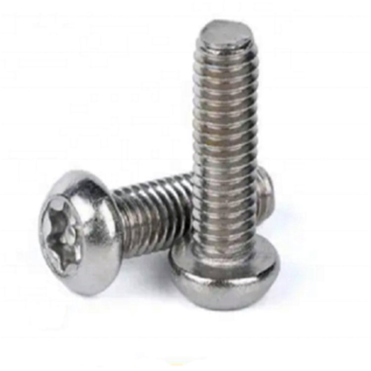 Scriú slándála torx bioráin 6-lobe cruthúnas tamper ceann cnaipe ISO7380 Scriú slándála torx bioráin 6-lobe cruthúnas tamper ceann cnaipe ISO7380